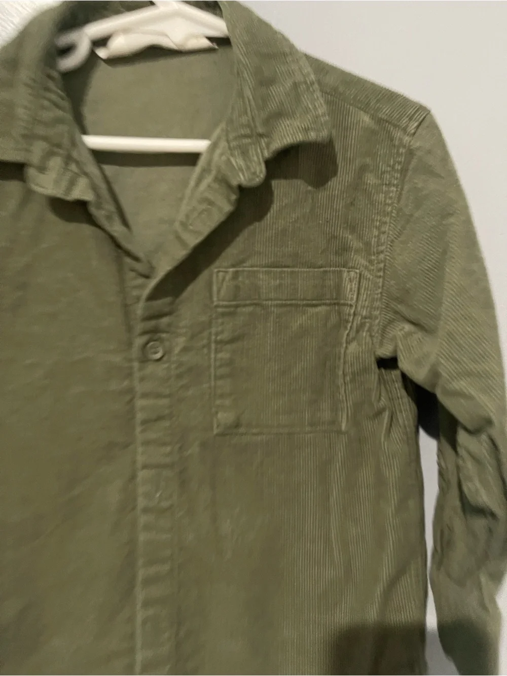 Olive Green Corduroy Shirt - H&M | 3T